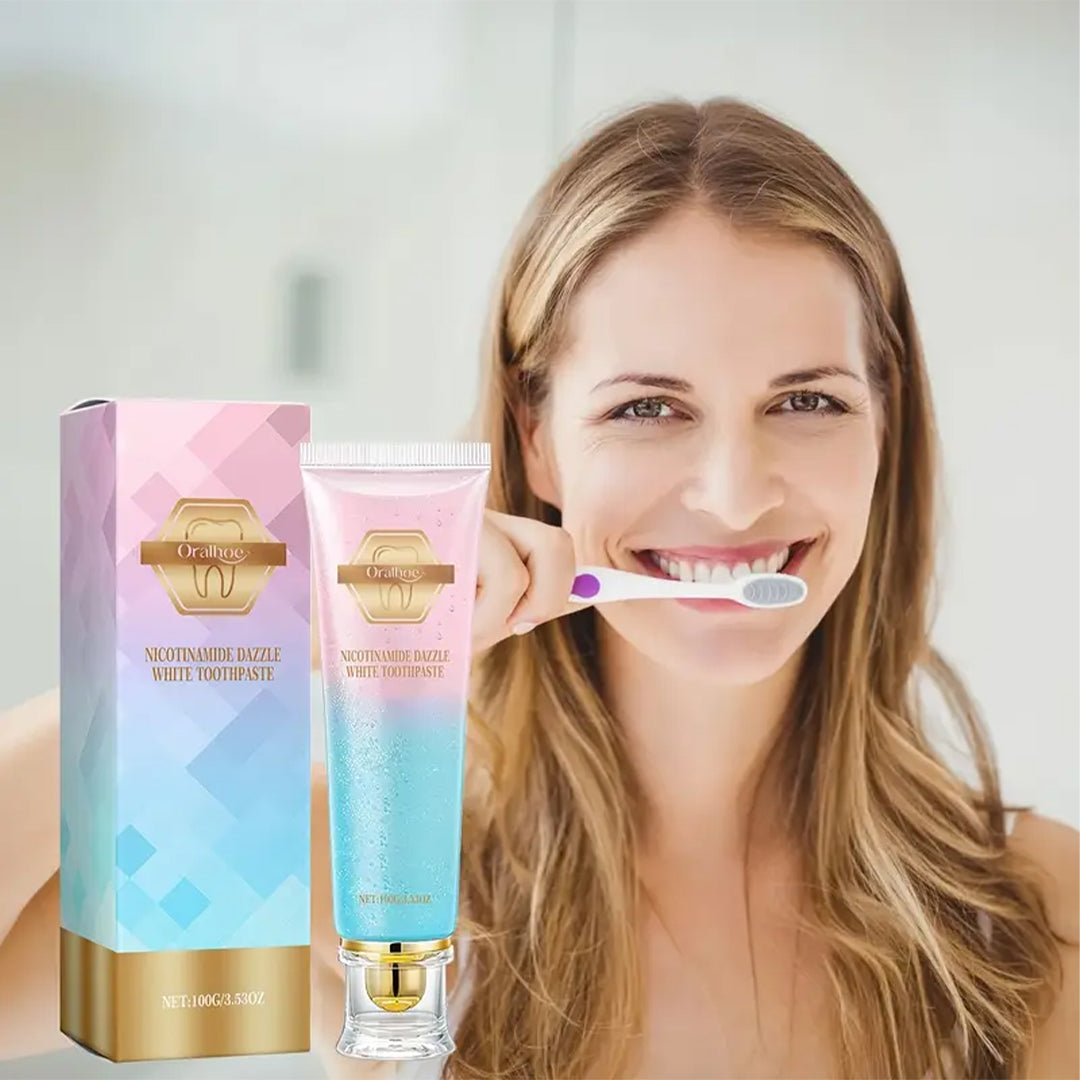 Oralhoe Nicotinamide Dazzle White Toothpaste (100g)